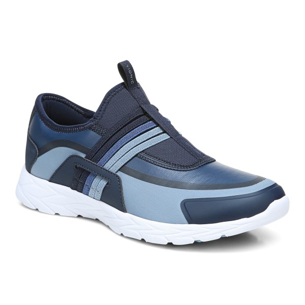 Vionic Trainers Ireland - Vayda Slip On Sneaker Navy - Womens Shoes Clearance | CZUJQ-5673